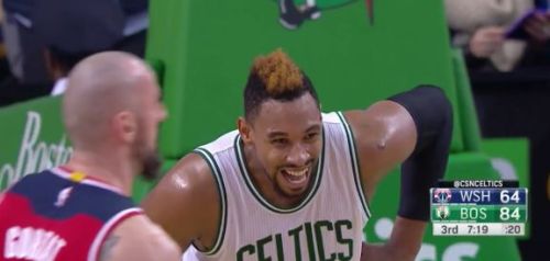 Jared Sullinger led the way as the Boston Celtics won their second game this season, beating Washing