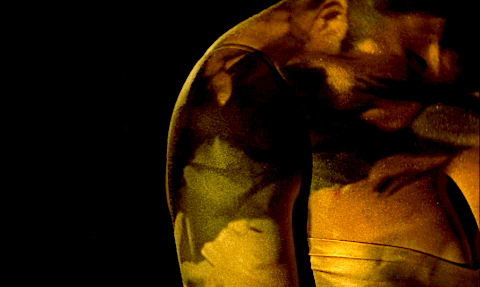 20th-century-man:The luscious bits of the luscious Margaret Nolan; acting as a movie screen for the 
