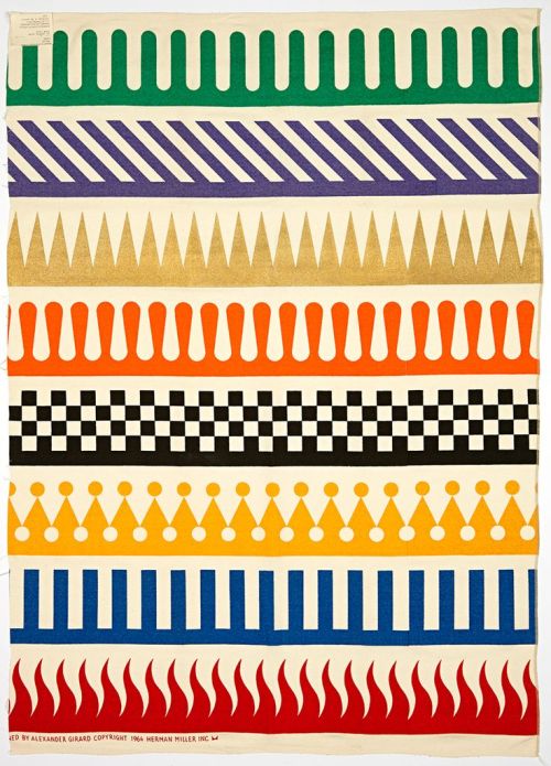 freakyfauna:Pattern by Alexander Girard for Herman Miller (1964).Found here.