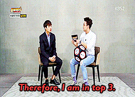 KBS Stardust: I am one of Infinite’s top 3 visuals(Woohyun’s top 3 visuals in Infinite - Sungj