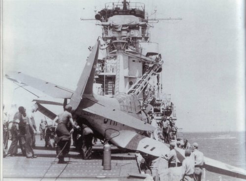 usaac-official:  A TBD-1 of VT-5 after a landing accident aboard USS Yorktown (CV-5), September 1940.  The aircraft would be repaired and reassigned to VT-8 where it would be lost during Midway