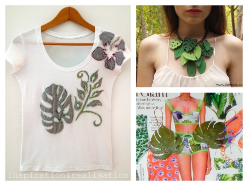 DIY 3 Tropical Tutorials using tee shirt fabric, polymer clay and shrink plastic. *Thank you inspira