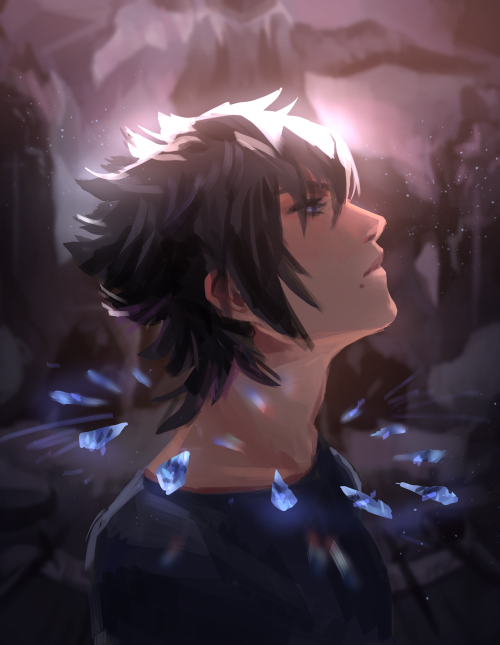 tierciel: my full piece for the ffxv sacrifice zine! ((i just wanted to make a kaworu reference))