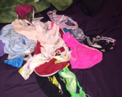 cuminimstoned:  So many panties for sale😍😍 (Neon Pink ones not available)