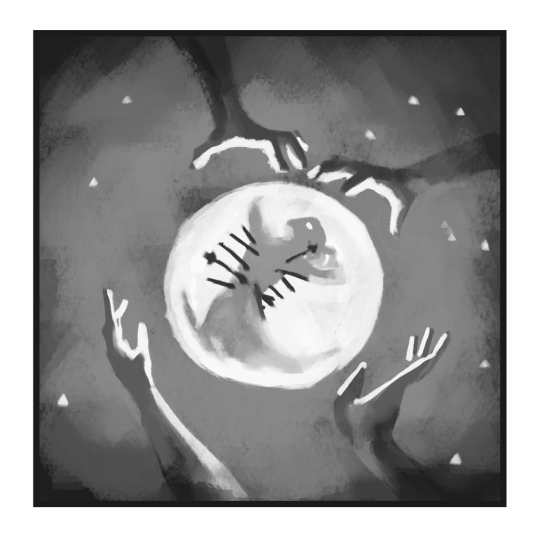 Crystals.... or Crystal Ball, or if we’re being very imaginative, perhaps the two people featured in this sketch are both named...