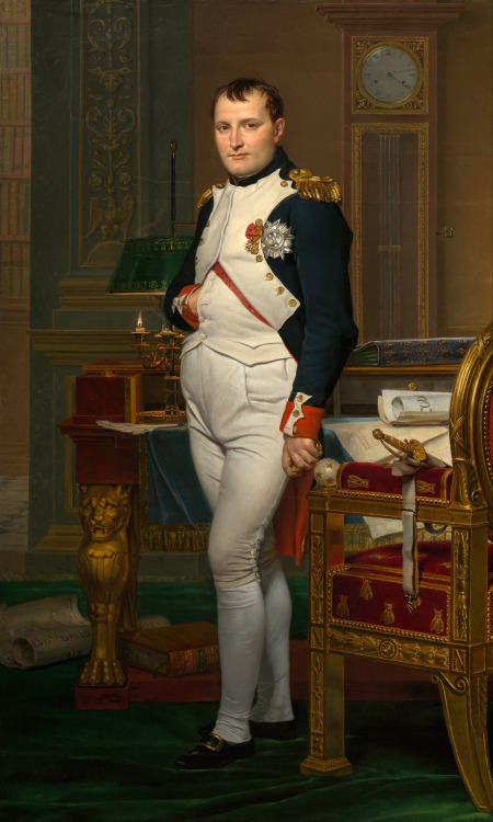 Jacques-Louis David, The Emperor Napoleon in His Study at the Tuileries, 1812, 204 x 125 cm, Washing