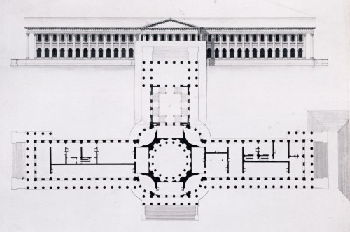 heavyanddissolved: Plans for a grand neoclassical palace for King Gustav III outside Stockholm, Swed