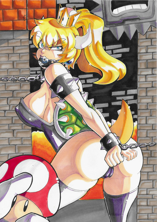 My wife’s version for Bowsette! She doesn’t have a Tumblr account, so I’m posting it throught mine.S