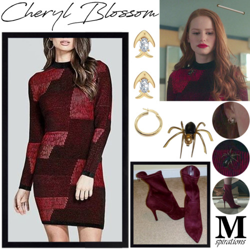 Cheryl Blossom &ldquo;The Tell-Tale Heart&rdquo; - 2x13Marciano Aubriella Sweater DressAldo 