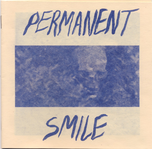 rgf-editionthinking: Anthony Cudahy, Permanent Smile, risograph zine, 2013. 