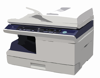all-in-one multifunction printer with scanner and fax functions