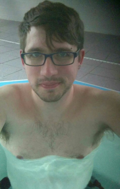 meninglory:  Relaxing in a fantastic hot tub at the hotel last weekend in Lansing, MI.