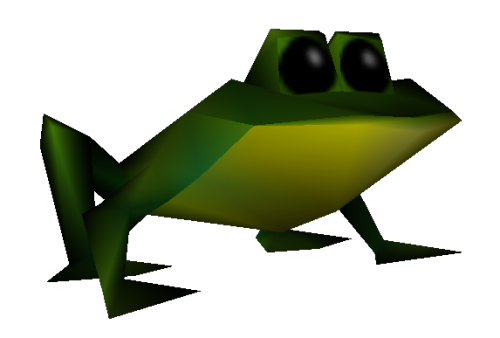 lowpolyanimals:Frog from Crash Bandicoot: Warped