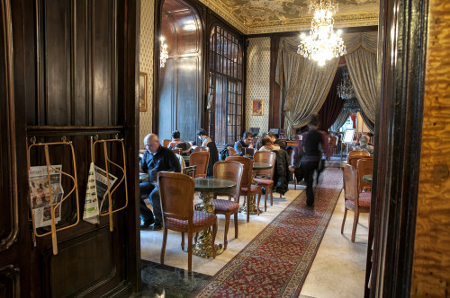 The famous cafe Gerbeaud in Budapest 