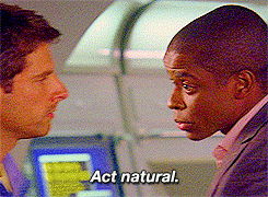 shownspencer:‘Act natural’Season 1 - Shawn Spencer / Burton Guster