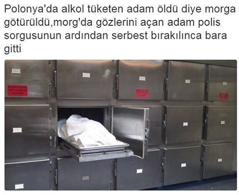 Polonya'da alkol tüketen...