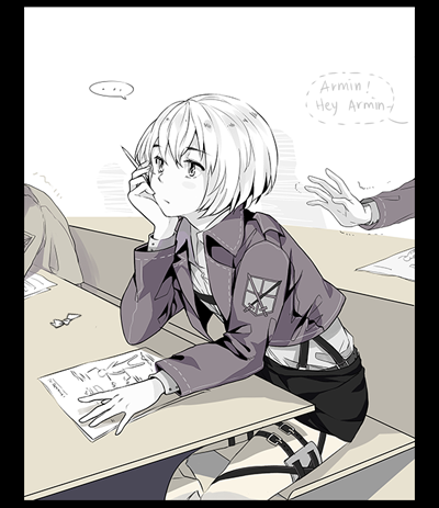 arielucia:  |||| suddenly i imagined them having pop quiz. in class…         