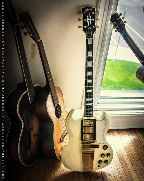 deebeeus:  Gibson Custom Shop 1961 Les Paul SG Custom Reissue.  For sale at Folkway Music in Waterloo, Canada.