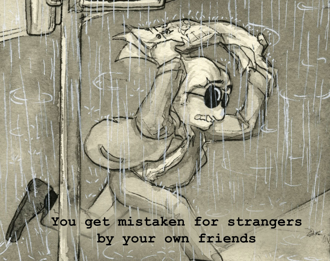 orangelemonart:  Mistaken For Strangers- The National Companion to this piece from three years ago Sorry this couldn’t be done as an audio post, tumblr said lyricstucks have no rights.  