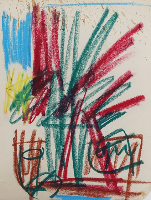 Michael Corinne West Untitled, ca. 1963 Oil pastel on paper