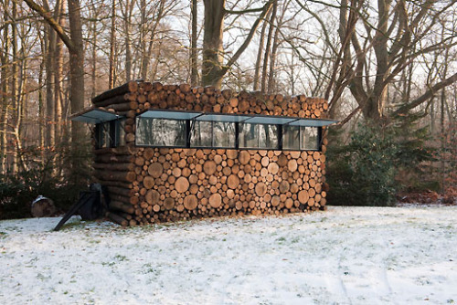 archatlas: Treetrunk Gardenhouses Piet Hein Eek Images via + via 