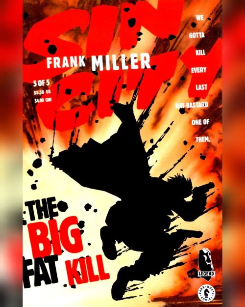 Sin City - The Big Fat Kill 5 (1994) . Written, Lettered and Penciled by Frank Miller Cover Colors b