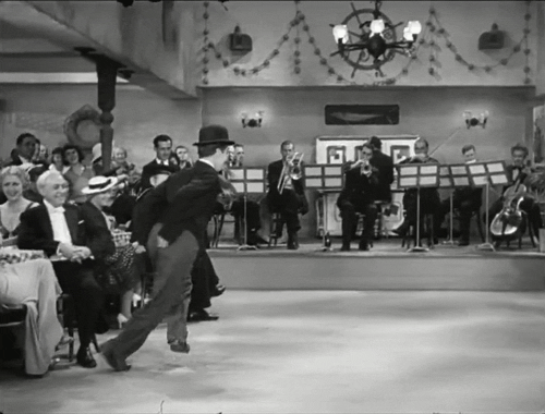 Chaplin does a little dancing in Modern Times (1936)