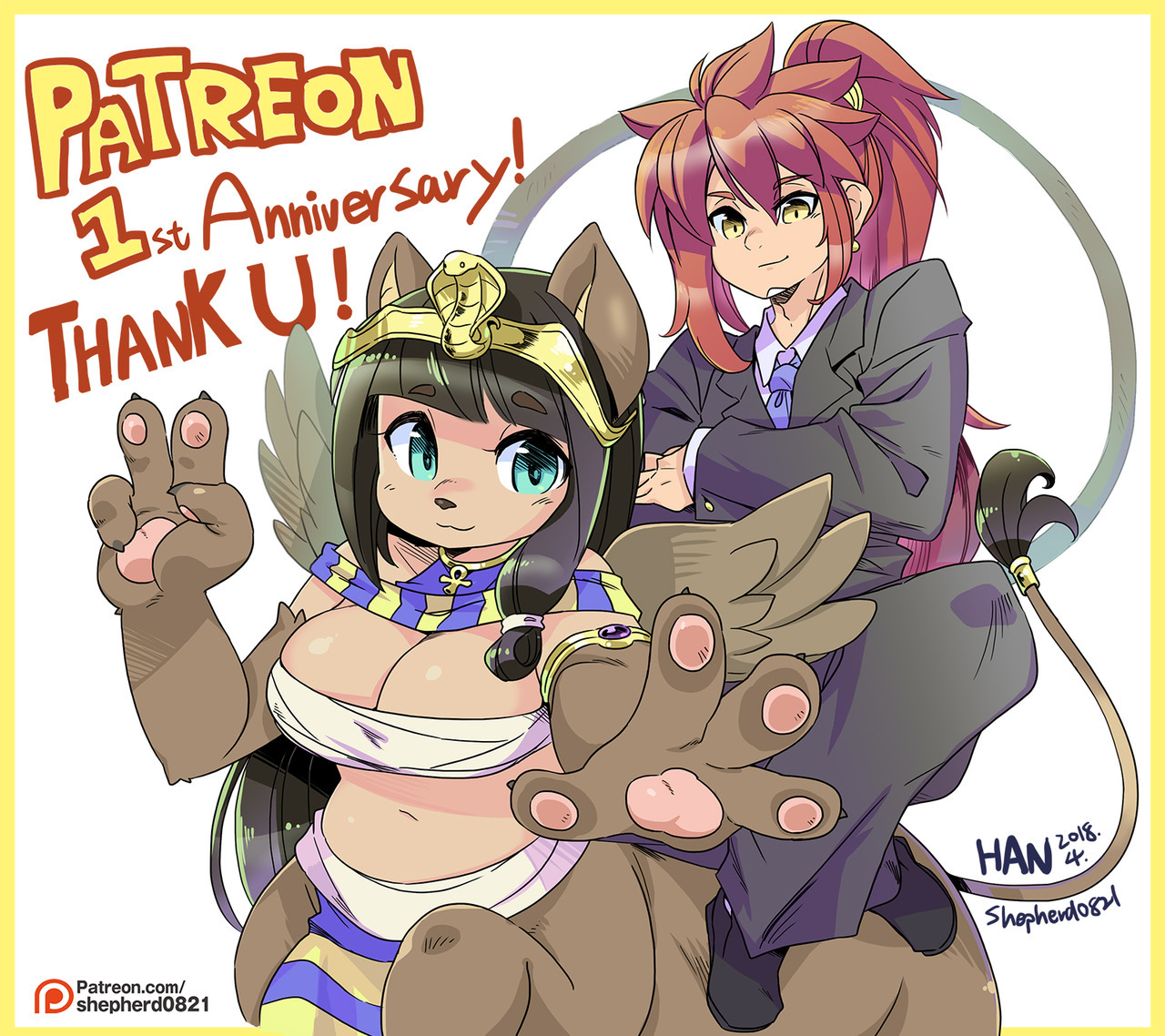  Patreon 1st    anniversary!! Thank u for support  me! 