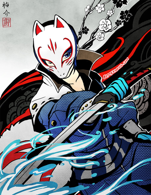  Yusuke!! I finished Persona 5 yesterday and felt like drawing my favorite character! 