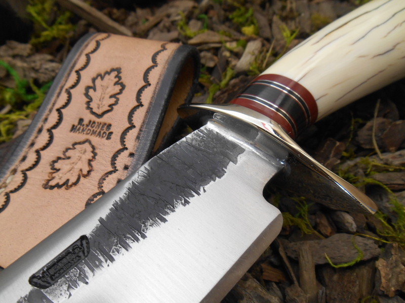 behringmade:  The Ivory Fighter from Behring Made Knives in a hand-tooled Mudbone