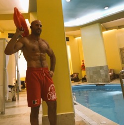 lasskickingwithstyle: @WWECesaro: Tried out as lifeguard before #WWEMexicoCity. No luck… @baywatchmovie