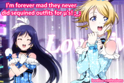Lovelive-Confessions:    Idolm@Ster Gives Their Girls A Lot Of Sequined Outfits And