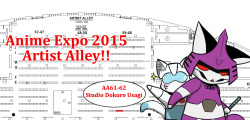 Eikuuhyoart:  Anime Expo 2015 Artist Alley Info~!My Partner And Our Tables “Studio