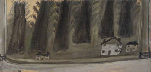 Houses and Big Trees, Alfred Wallis