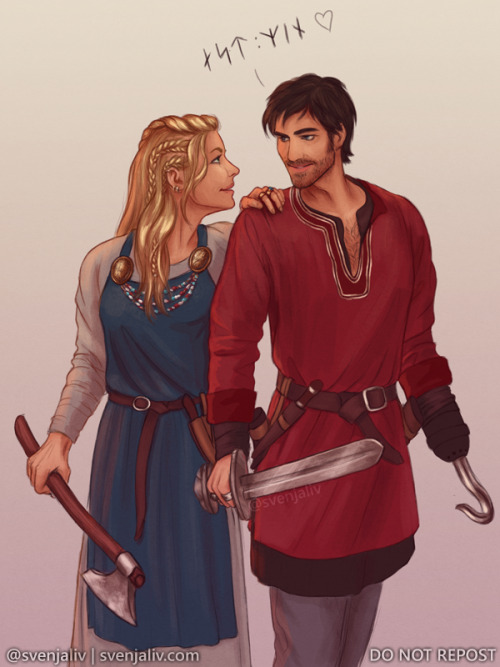 She was born and raised in Norway. He was an Anglo-Saxon warrior. Betrayed by his king, he was taken