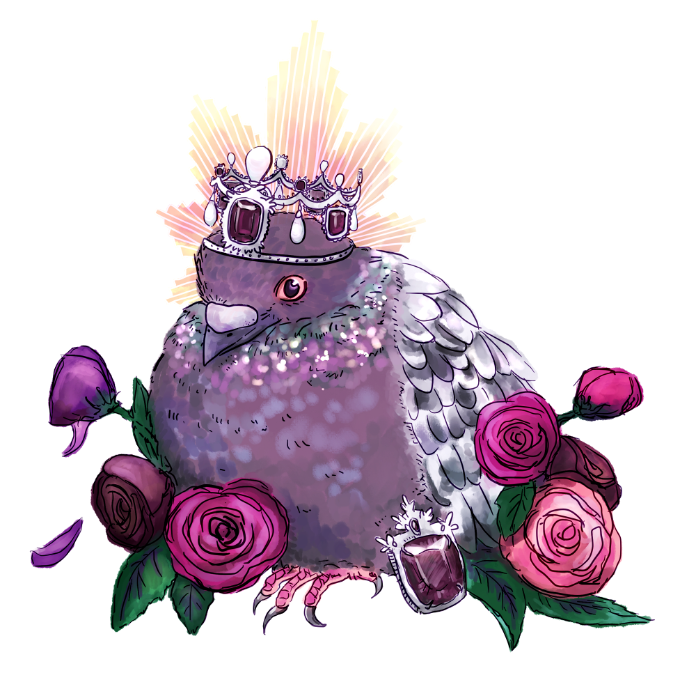 5048moriarty:  velsim: Patron Saint of the City Dwellers  A small pigeon patron for