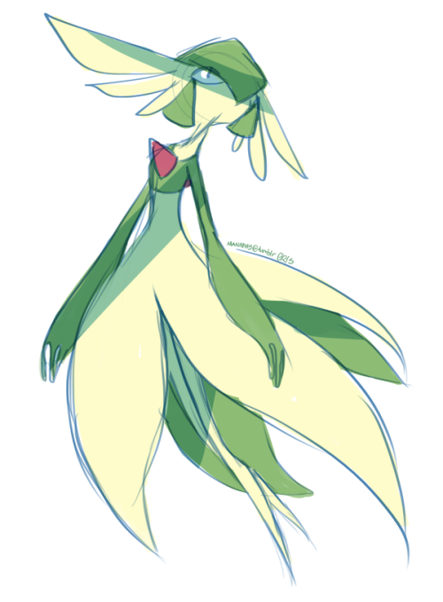 manaphy: i like to draw gardevoir looking very alien-like