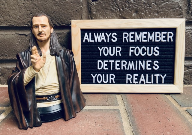 Qui-Gon Jinn: Always remember your focus determines your reality.