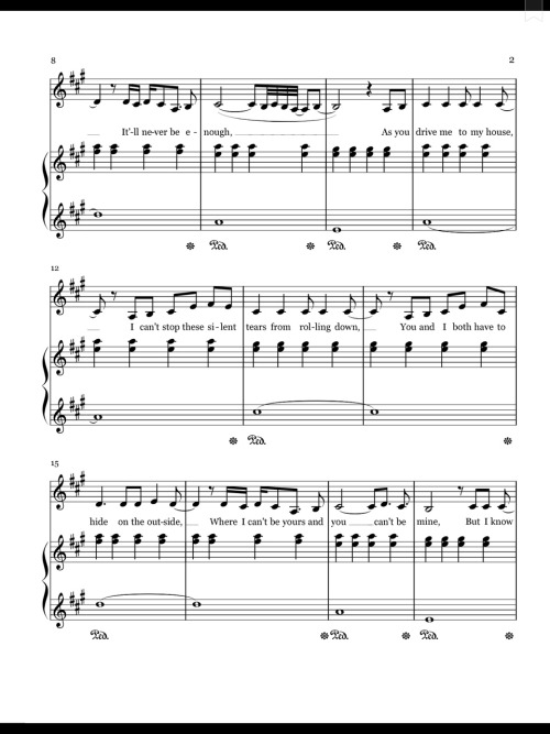 Secret Love Song - Little Mix ft. Jason Derulo (Piano Sheet)