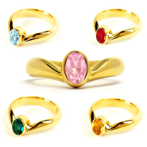 sailormooncollectibles: NEW Sailor Moon Tiara Rings! Details: www.sailormooncollectibles.com/