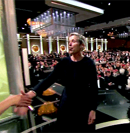 frances-mcdormand:@danieleis: I loved the fact that last night, like every time she has accepted an award this season, she was one of the few (if not the only) winners to shake the hand of and thank the non-famous person there on stage to hand over the