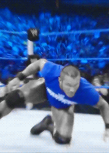 theprincethrone-deactivated2016:  Randy Orton + Smackdown  Randy Orton in blue!! O.o