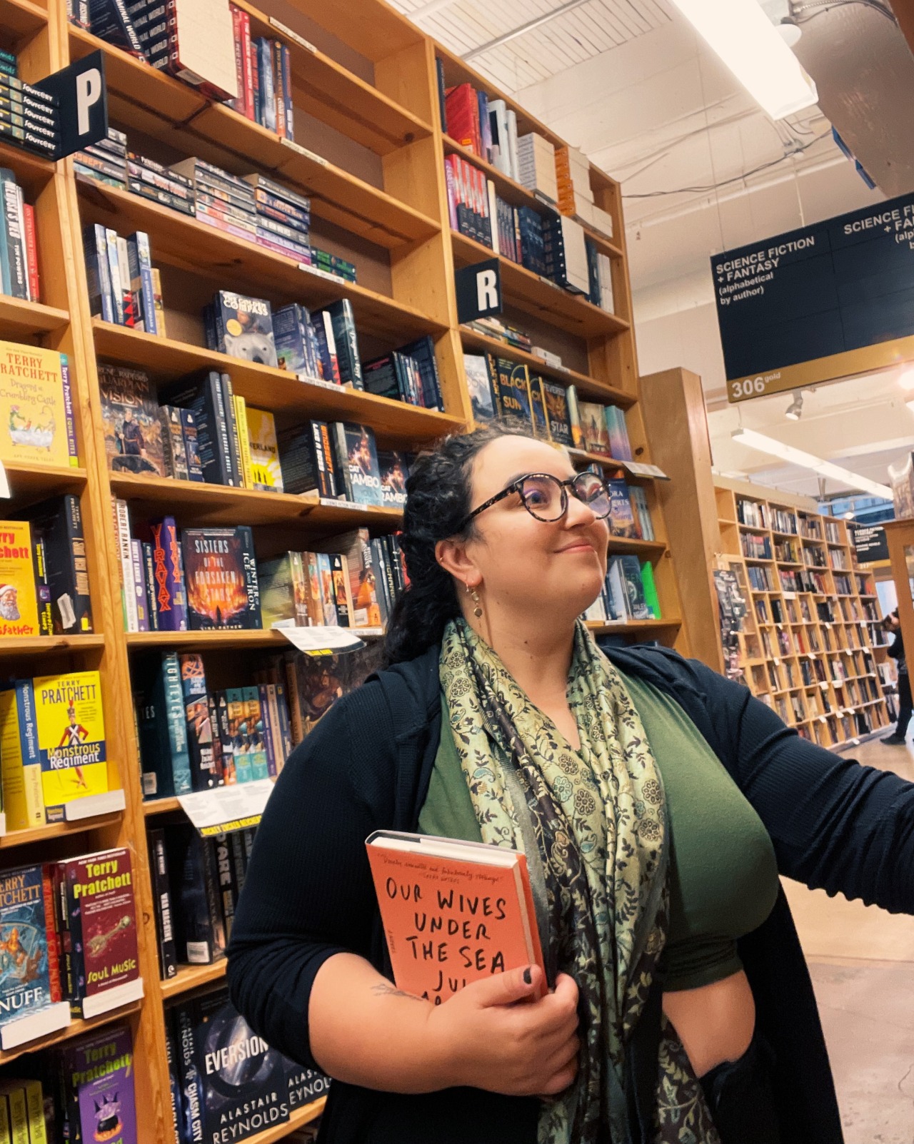 It should surprise none of you that I loved Powell’s City of Books. One more famous bookstore checked off my bucket list!
I walked away with Julia Armfield’s Our Wives Under the Sea and a signed edition of Silvia Moreno-García’s The Daughter of...