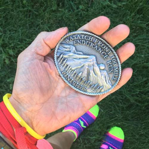 Wasatch Front 100: ✅hard ✅beautiful  ✅buckle earned Could not have accomplished such a feat without 