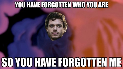 theblackwolfking - Robb looking down at Jon This is how the beginning of season 8 will start