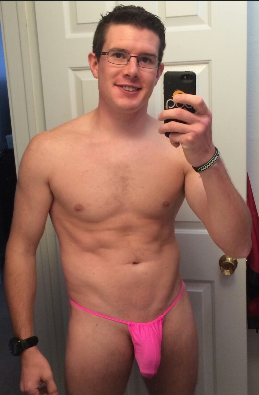 thongboyadventures:  thong-jock:  Cleancut, boy next door packing a major bulge in