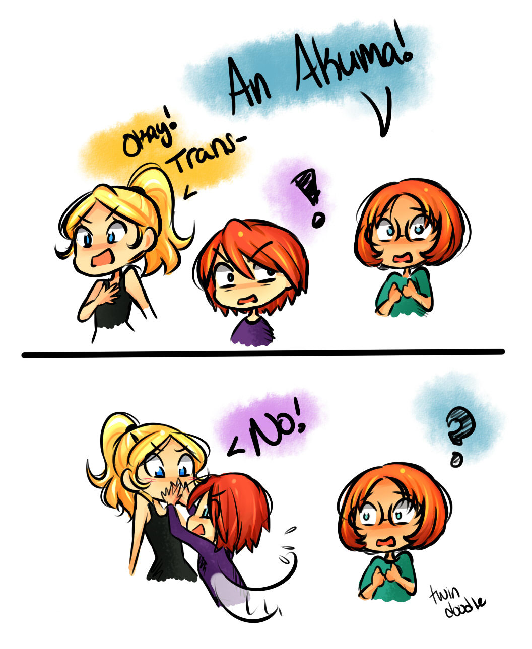 twindoodle:  Chloe’s really bad at keeping her identity secret: Part ChloNath