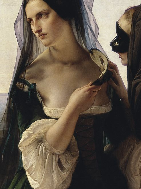 artfoli:Details of Vengence is Sworn, 1851, by Francesco Hayez (1791-1882)