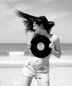 Girls with Vinyl Records