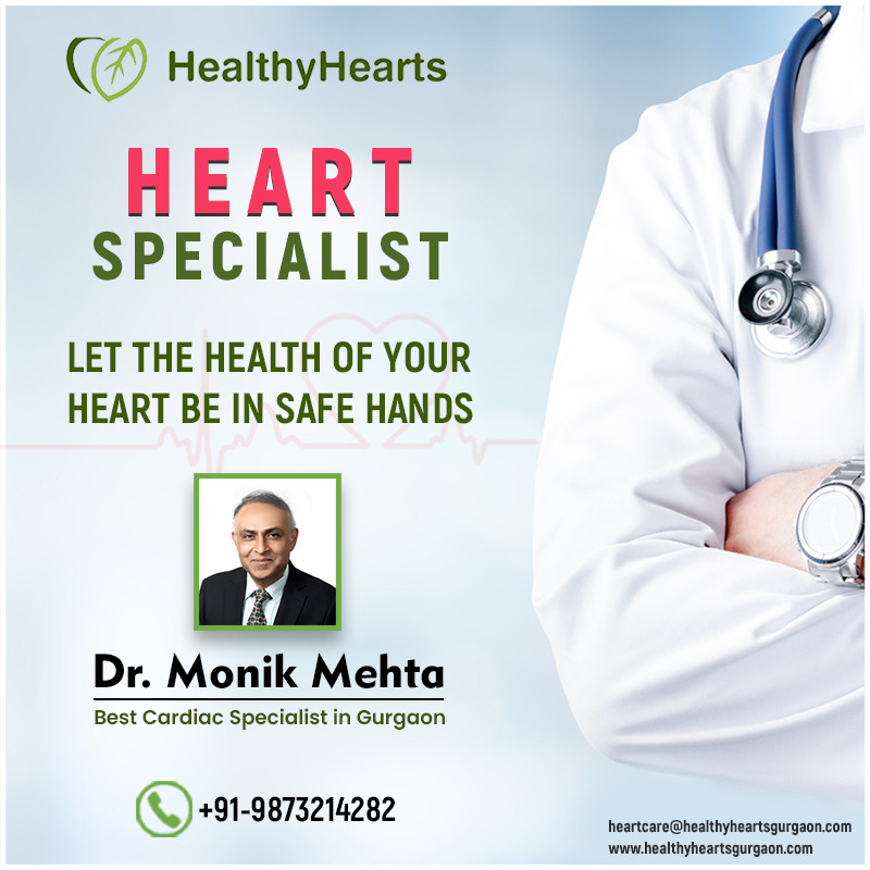 Heart Specialist in Gurgaon - Dr. (Col) Monik Mehta (Heart Specialist) is a well-known and reputed cardiologist. He holds extensive experience in dealing with complications in various cases of cardiology, which includes Angioplasties, Heart defect...